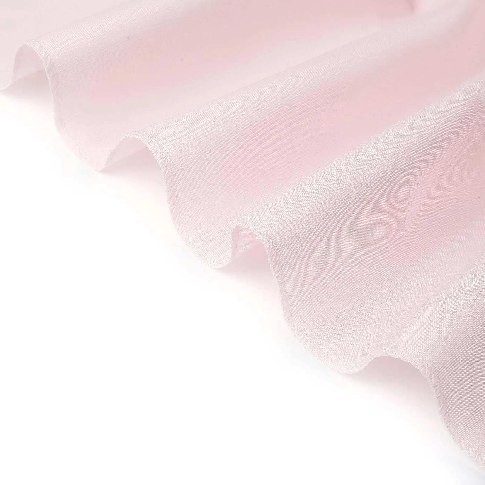 10 Pack Blush Polyester Banquet Chair Covers, Reusable Stain Resistant Slip On Chair Covers