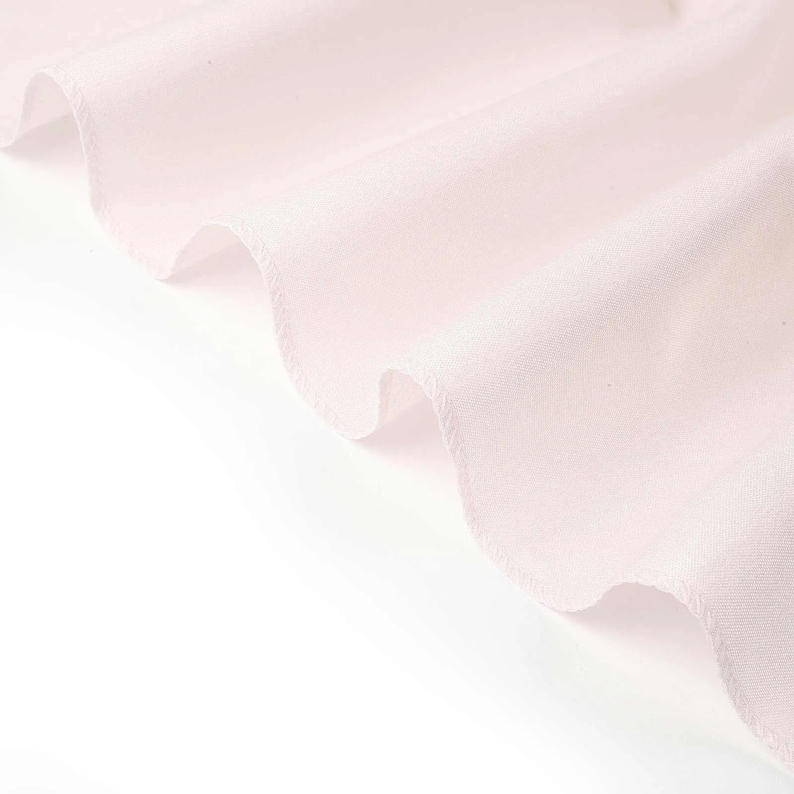 10 Pack Blush Polyester Folding Chair Covers, Reusable Stain Resistant Slip On Chair Covers