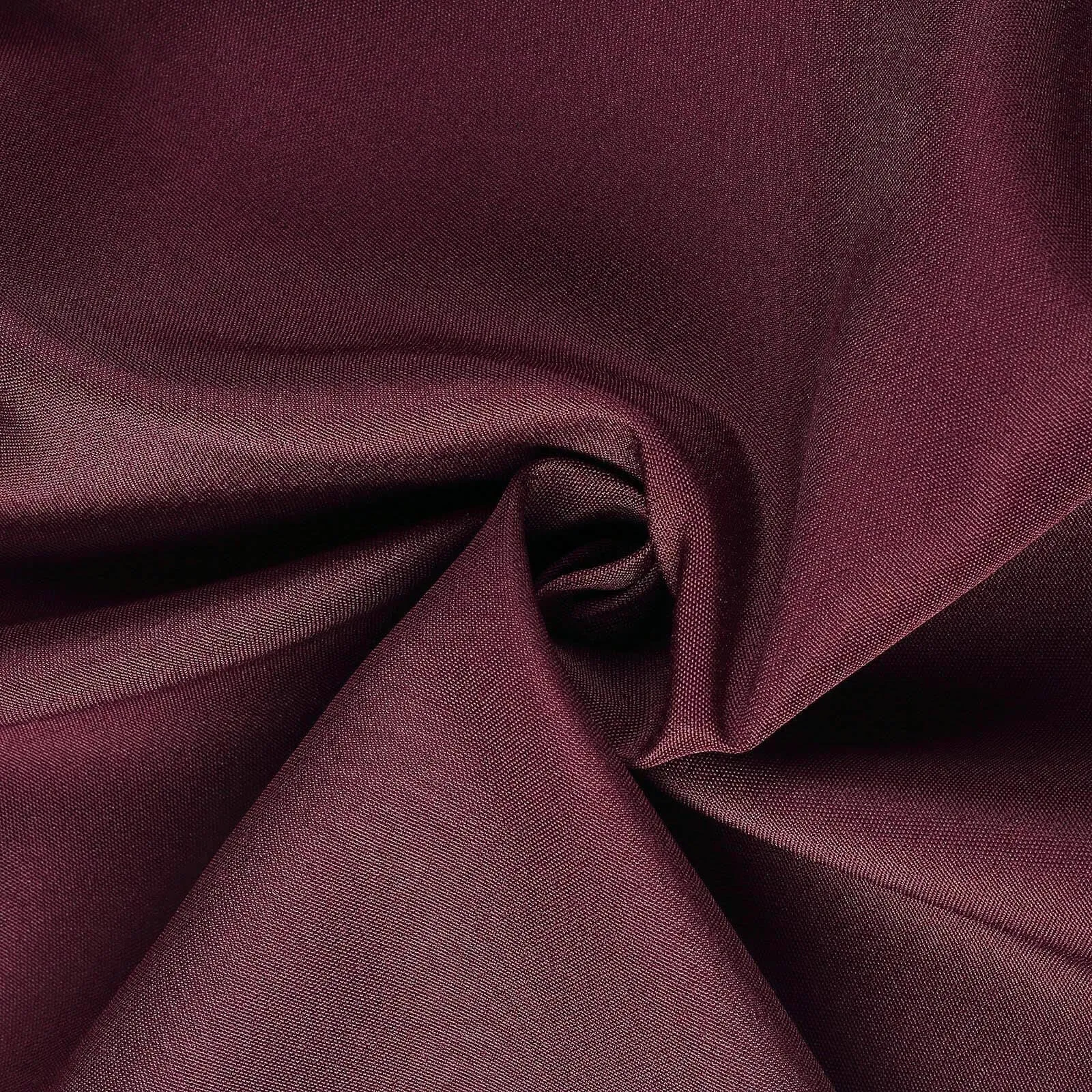 10 Pack Burgundy Polyester Folding Chair Covers, Reusable Stain Resistant Slip On Chair Covers