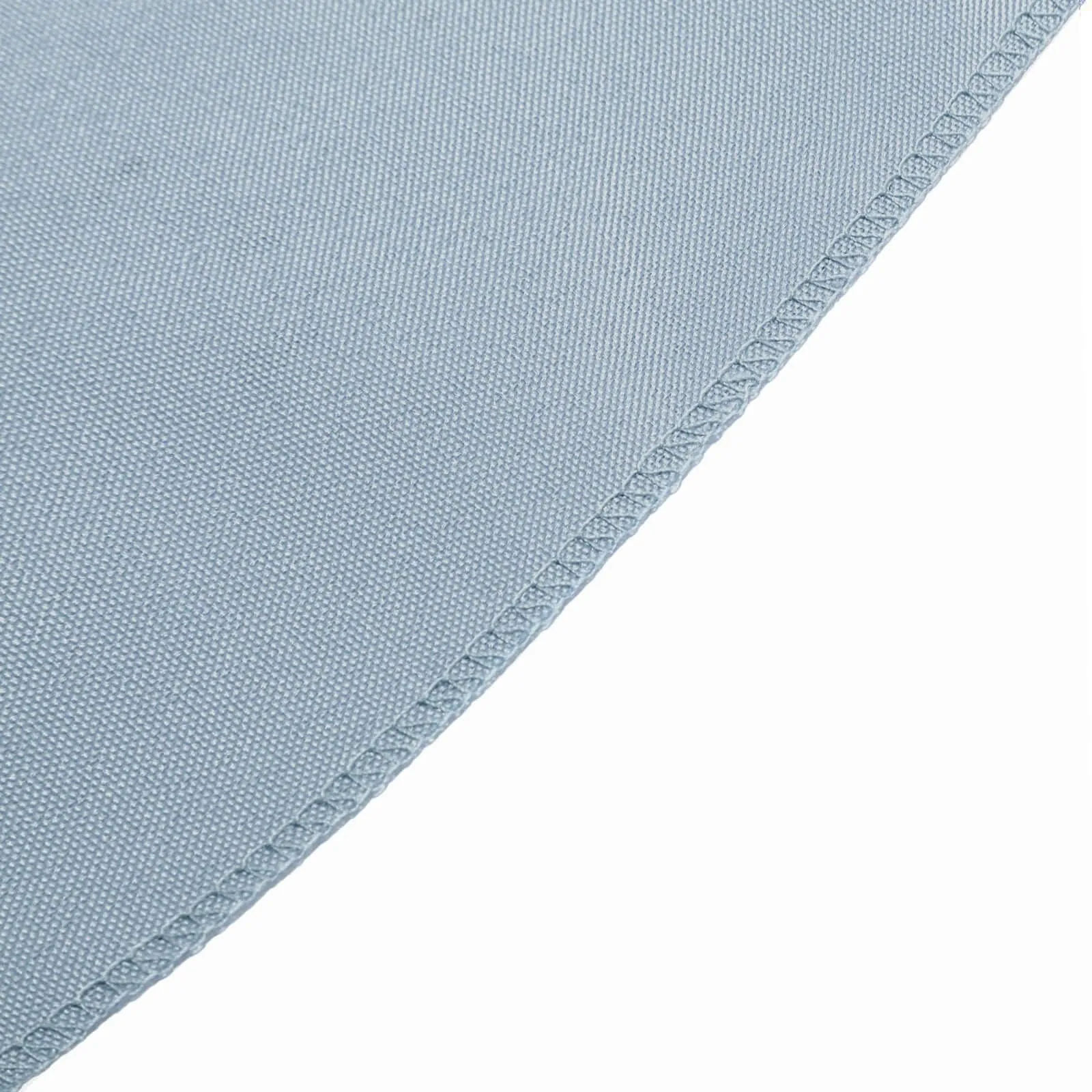 10 Pack Dusty Blue Polyester Folding Chair Covers, Reusable Stain Resistant Slip On Chair Covers