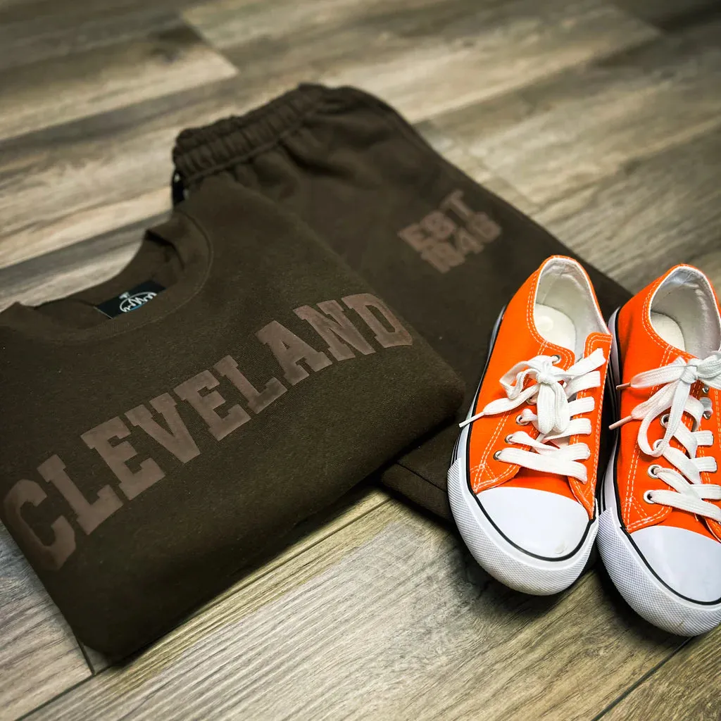 3D Puff EST Brown Unisex Joggers - ALL SALES FINAL