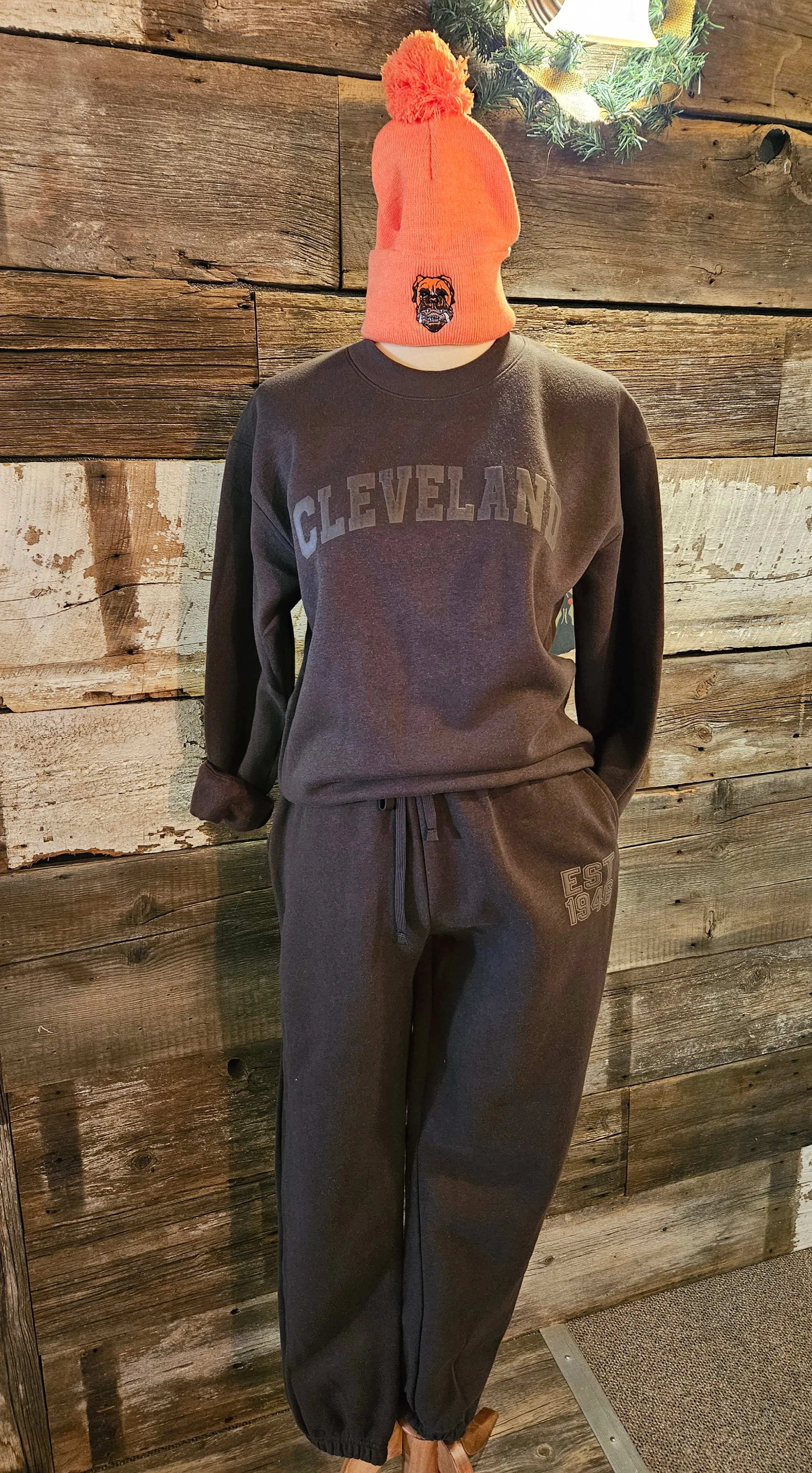 3D Puff EST Brown Unisex Joggers - ALL SALES FINAL