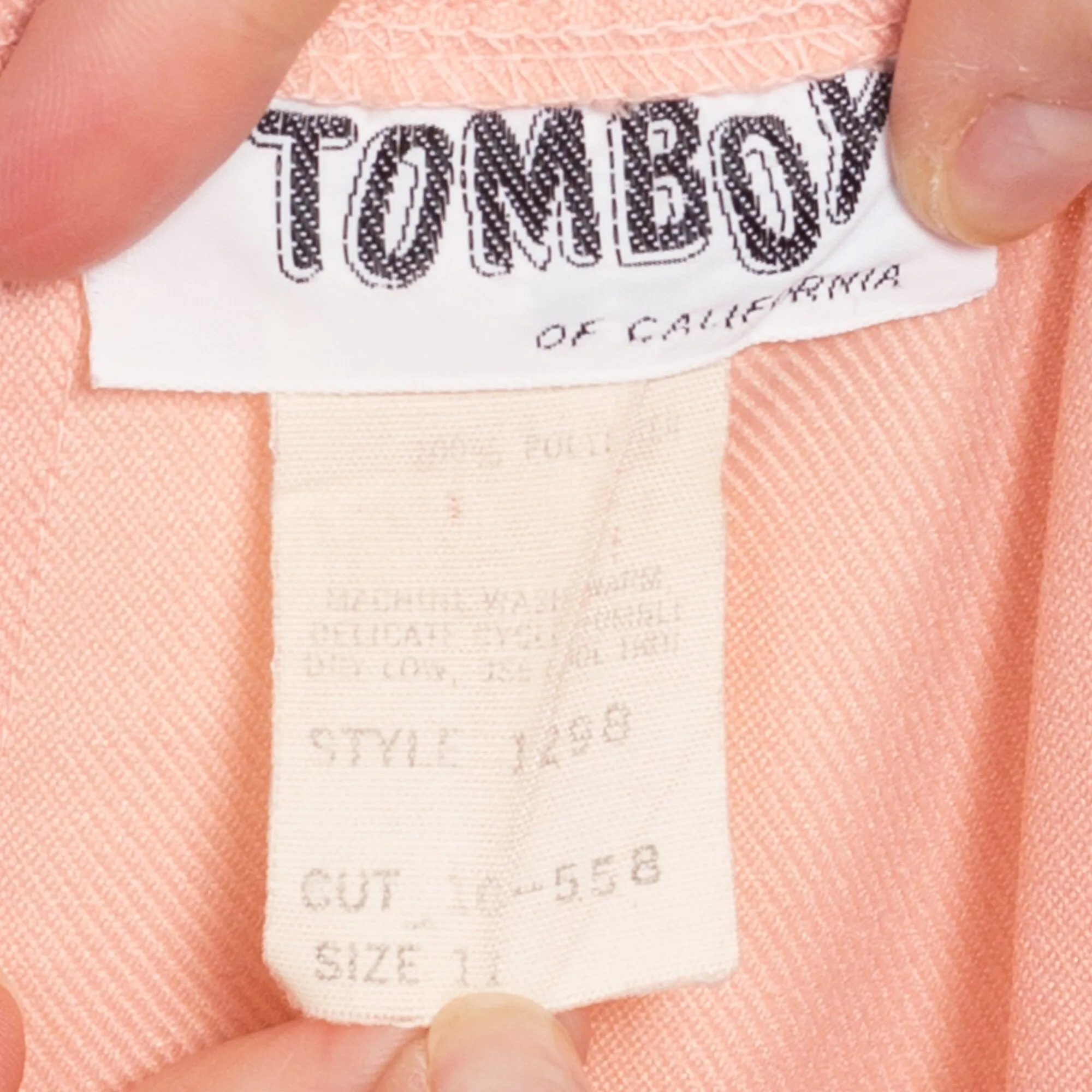 70s Peach Pink Flared Pants - Medium, 28"