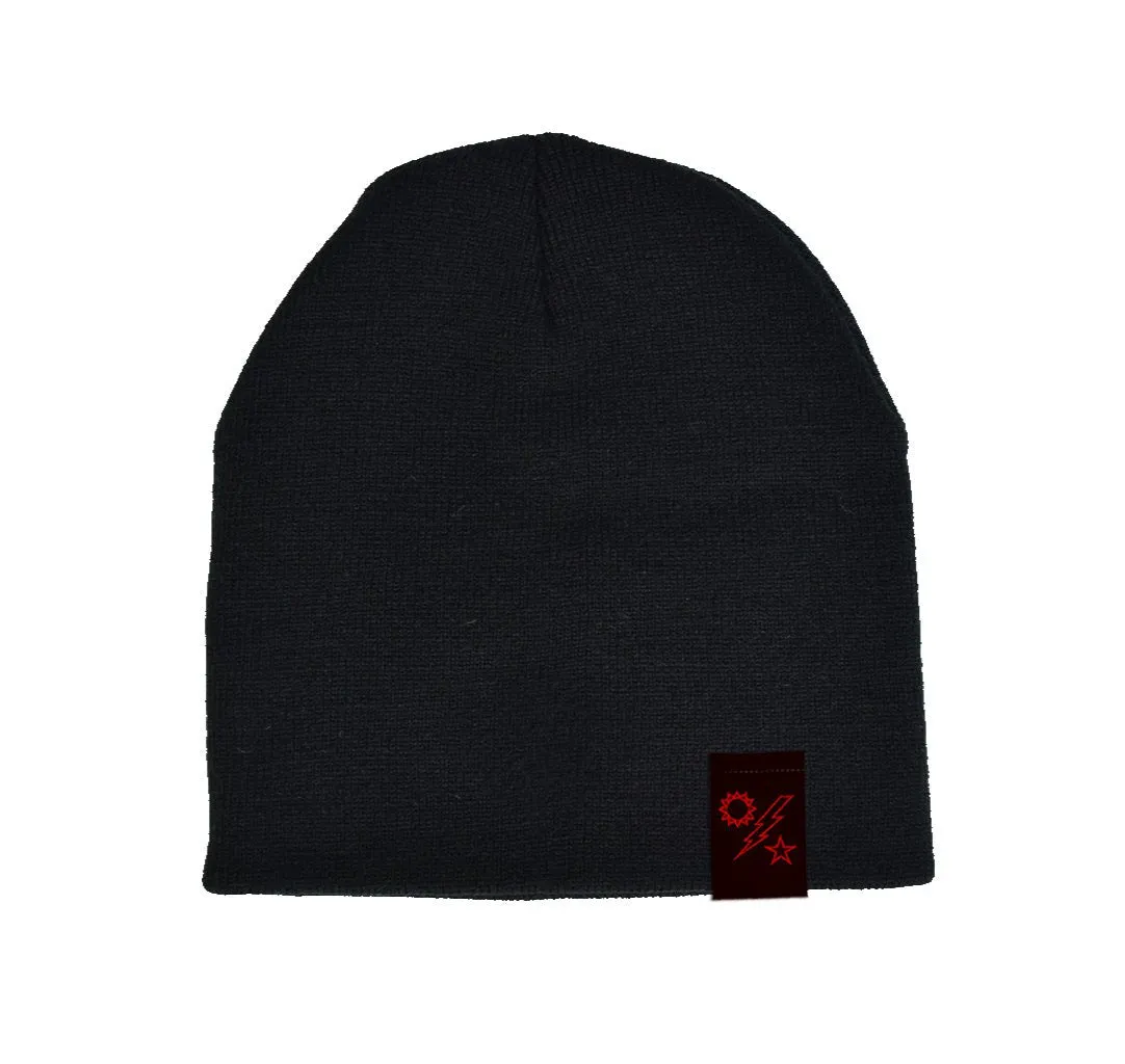 75th Star Sun Bolt Tag Beanie