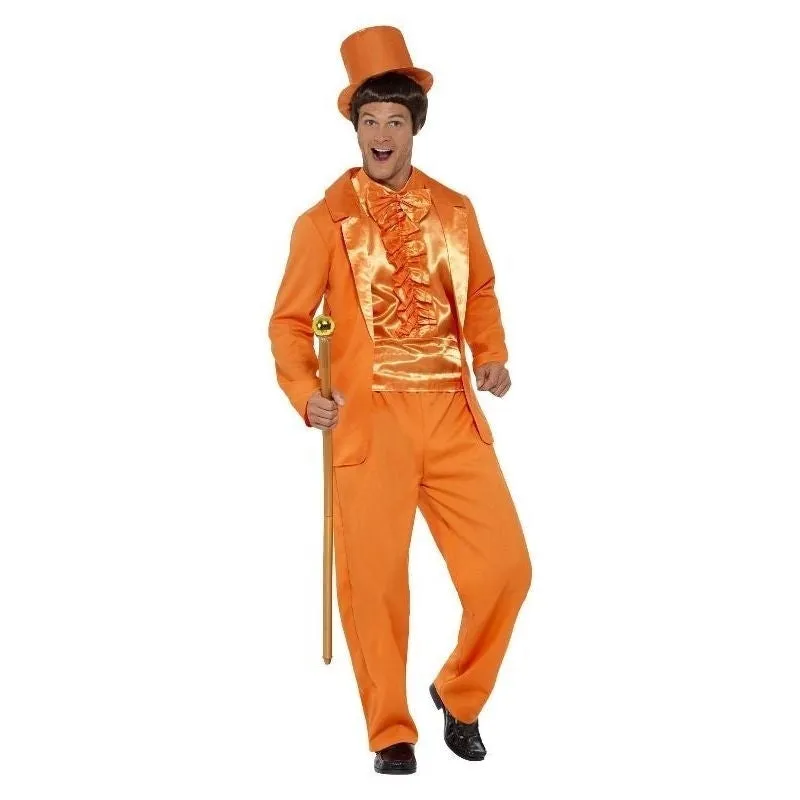 90s Stupid Dumb Dumber Tuxedo Costume Lloyd Orange Suit