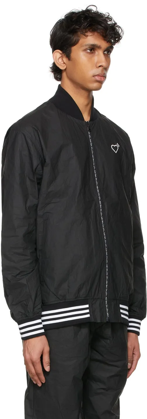 adidas x Human Made Black TyvekÂ® Track Bomber Jacket