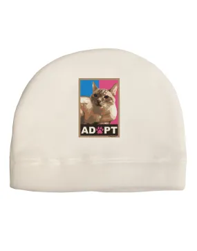 Adopt Cute Kitty Cat Adoption Child Fleece Beanie Cap Hat