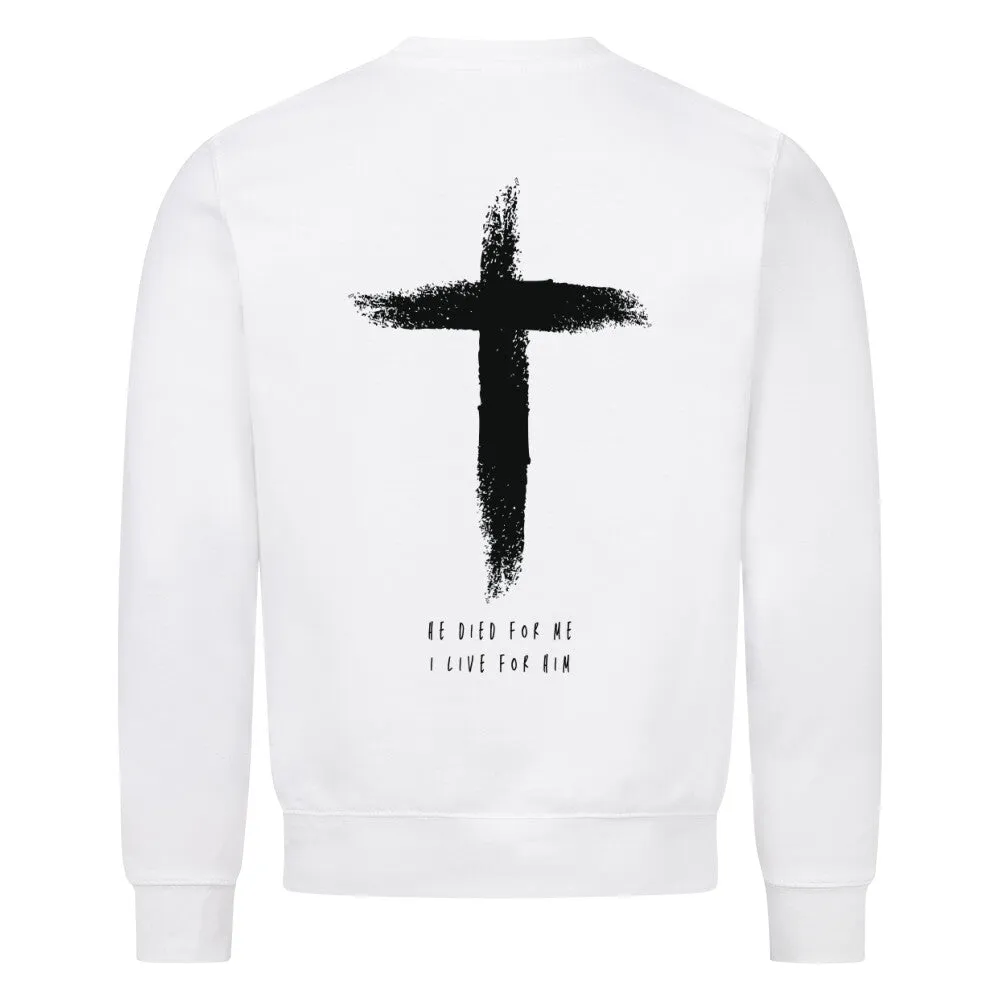 Aktion: He died Sweatshirt BackPrint