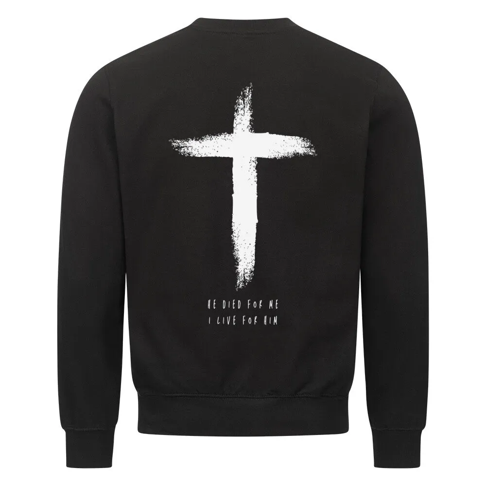 Aktion: He died Sweatshirt BackPrint