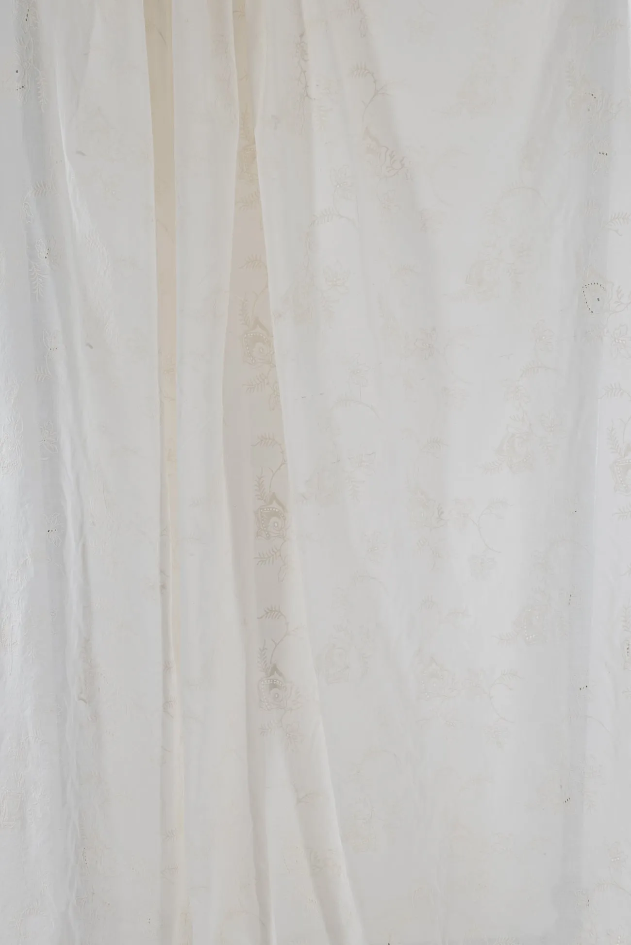 Alabaster Embroidered Cotton Woven