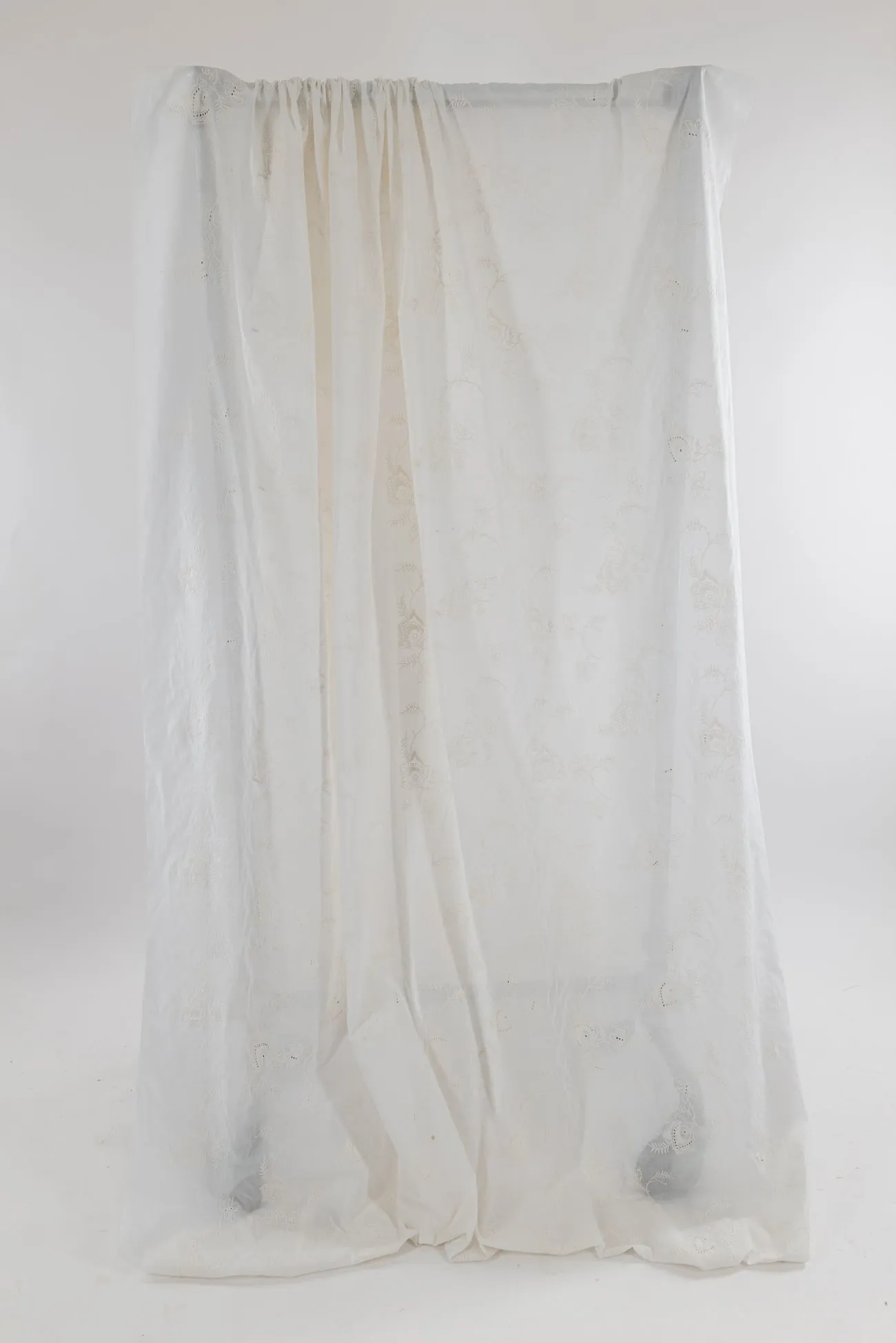 Alabaster Embroidered Cotton Woven