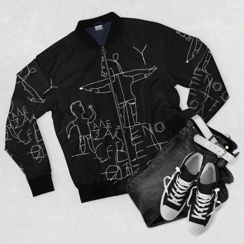 Alexamenos Graffito Bomber Jacket - Free Thinker Design