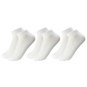 Ankle Socks for Women, 3 Pack, White