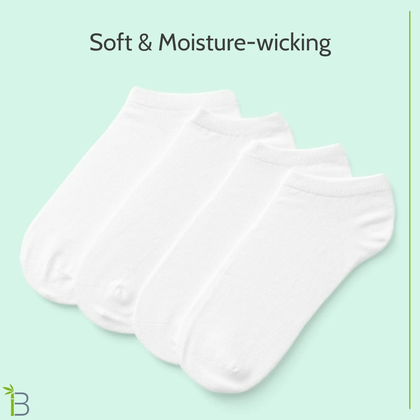 Ankle Socks for Women, 3 Pack, White