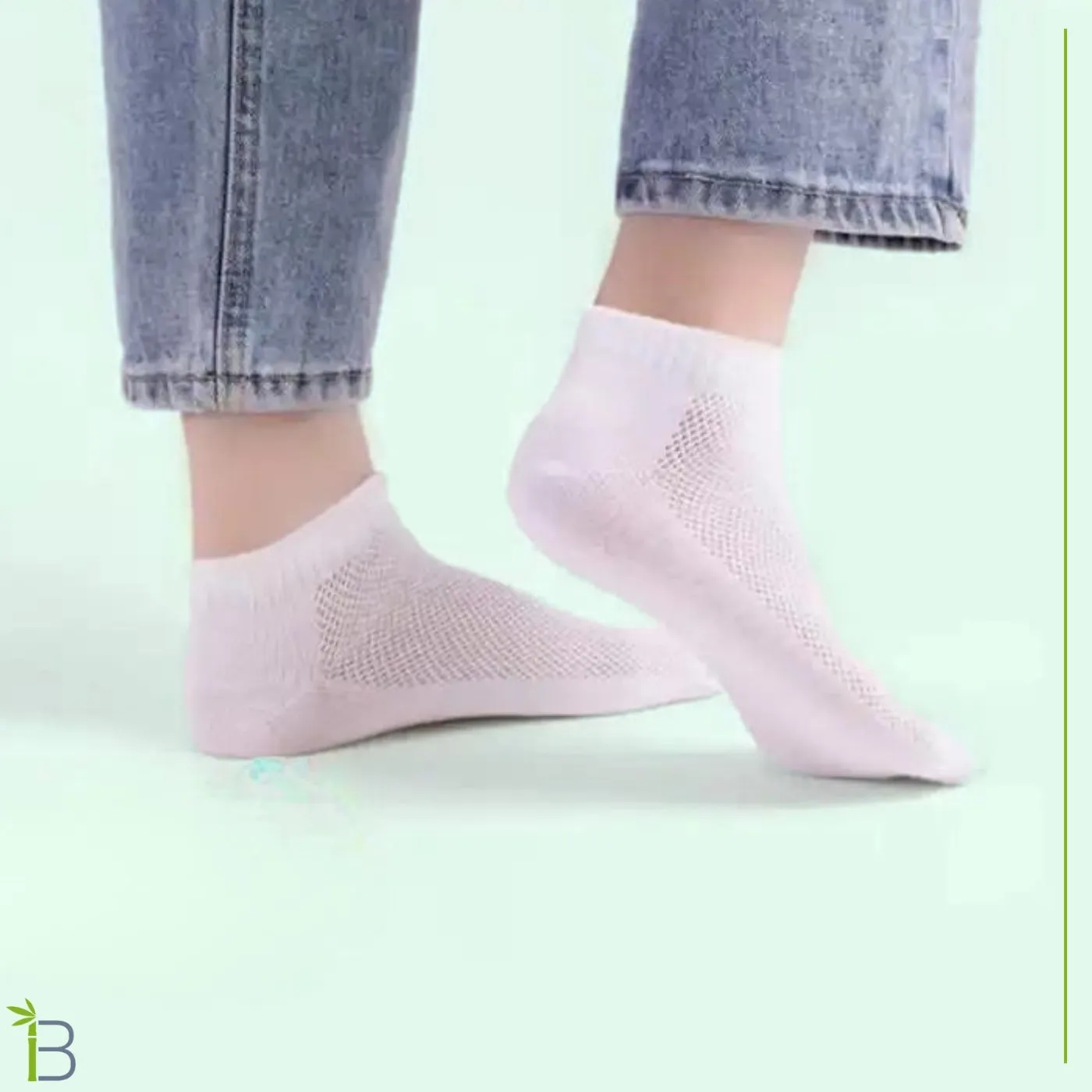 Ankle Socks for Women, 3 Pack, White