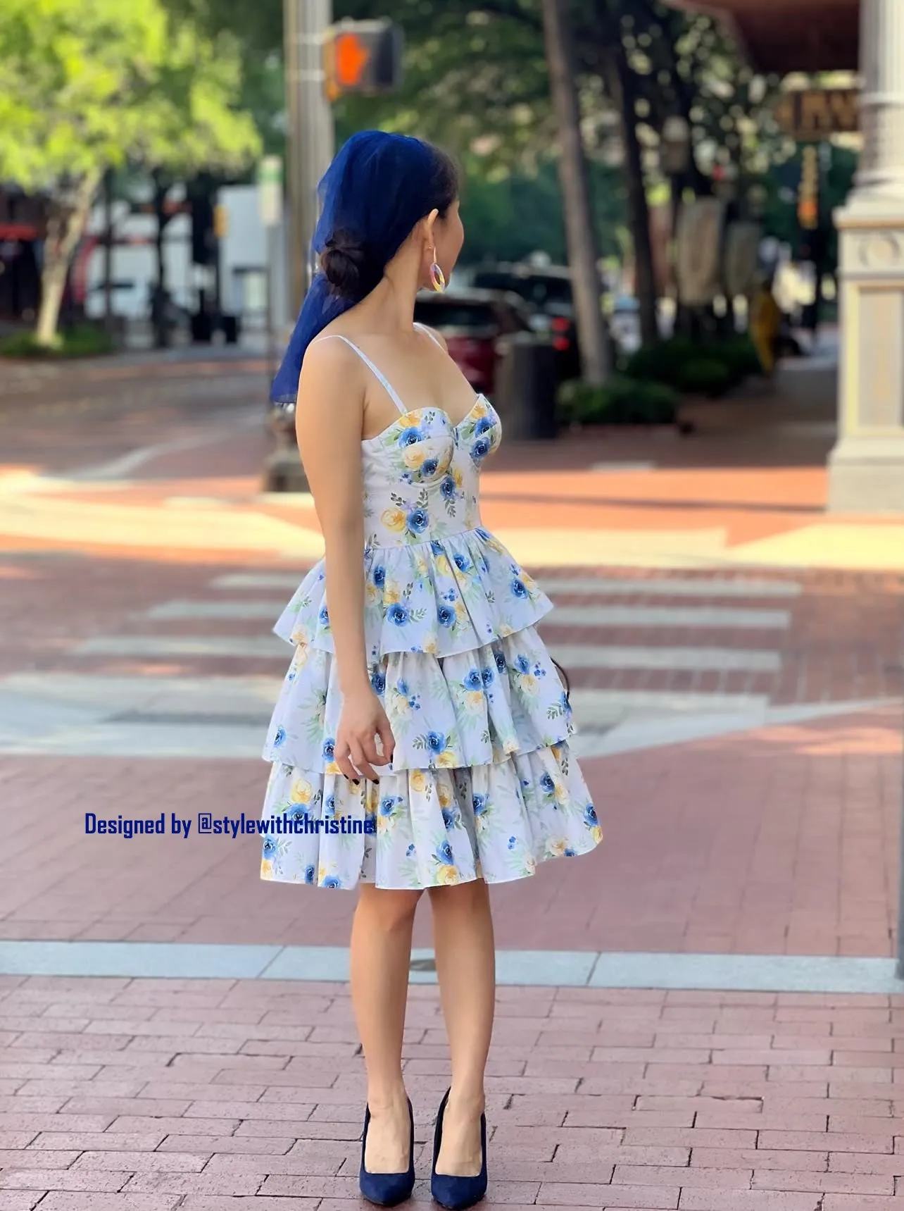 Anna dress in Rose