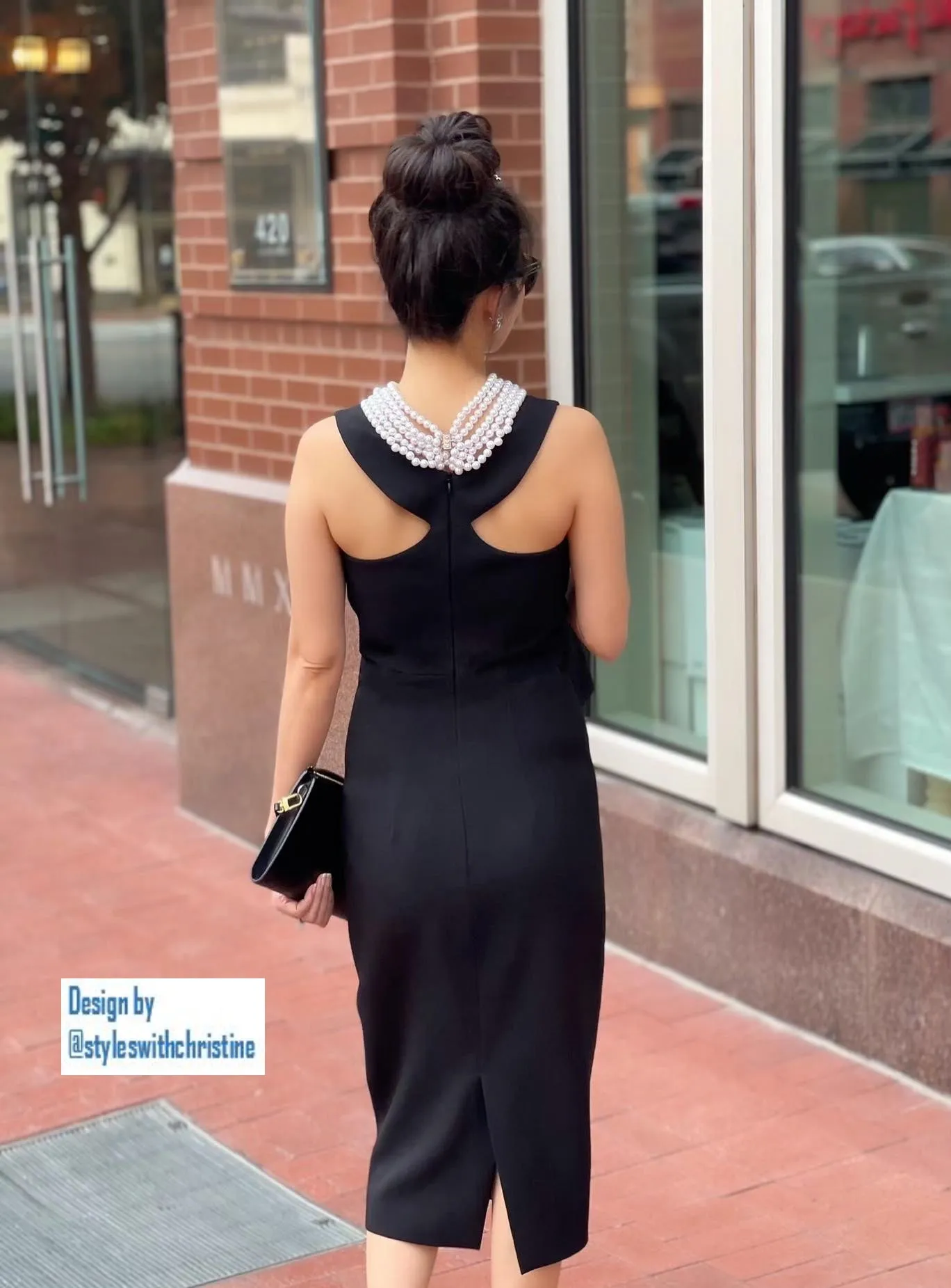 Audrey dress in black