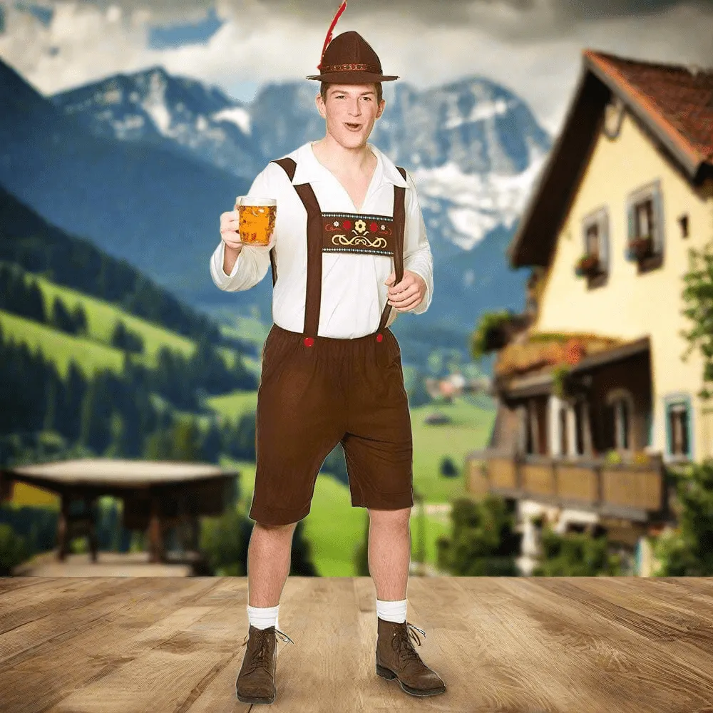 Bavarian Beer Guy Mens Fancy Dress Costume German Festival