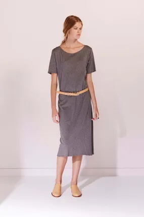 BB T-Shirt Dress - Dark Grey Marle