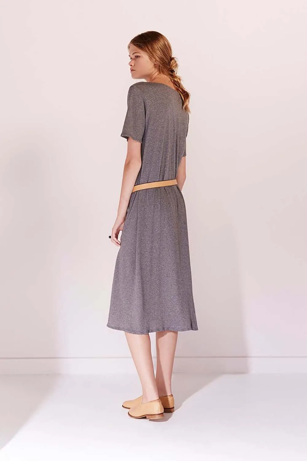 BB T-Shirt Dress - Dark Grey Marle