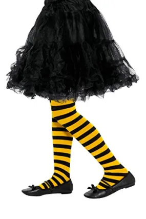 Bee Stripe Tights, Childs, Yellow & Black