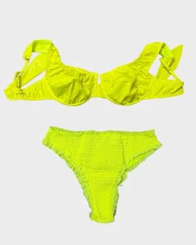 Bikini Con Coppe Giallo Fluo F**K 0931GF