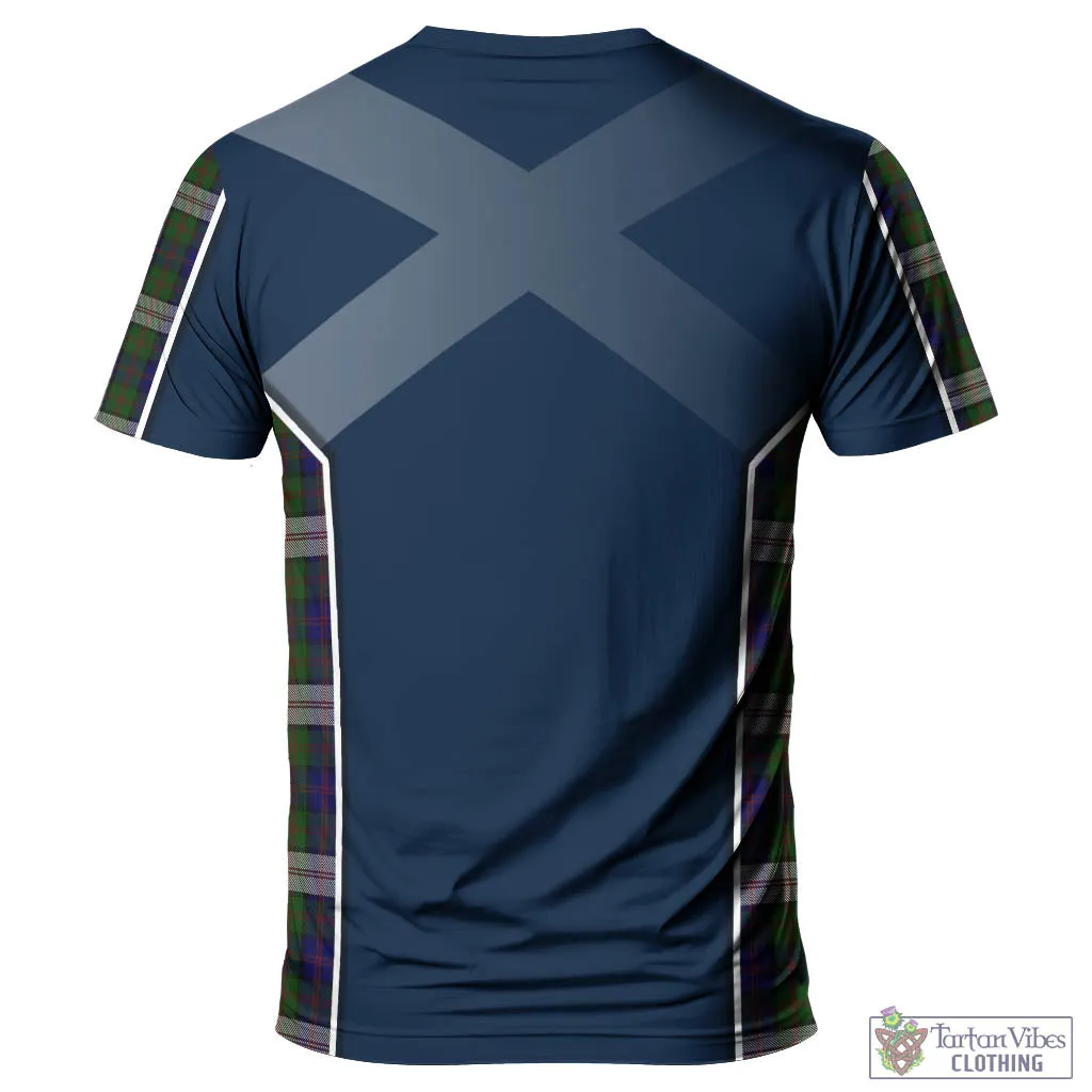 Blair Dress Tartan T-Shirt with Family Crest and Scottish Thistle Vibes Sport Style