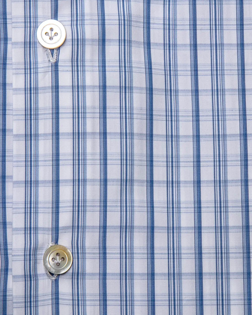 Blue Plaid Dress Shirt