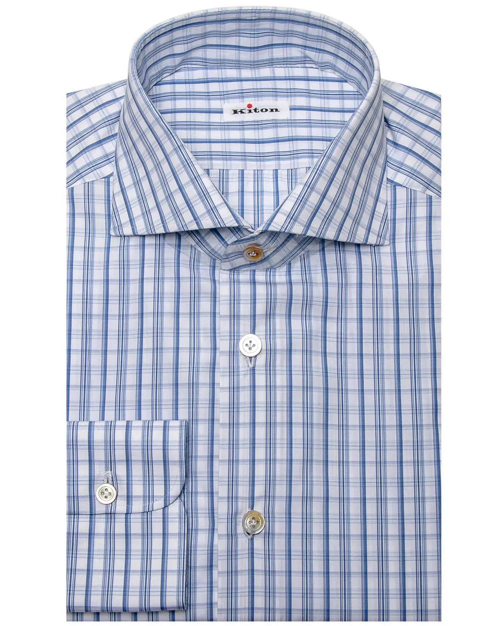 Blue Plaid Dress Shirt