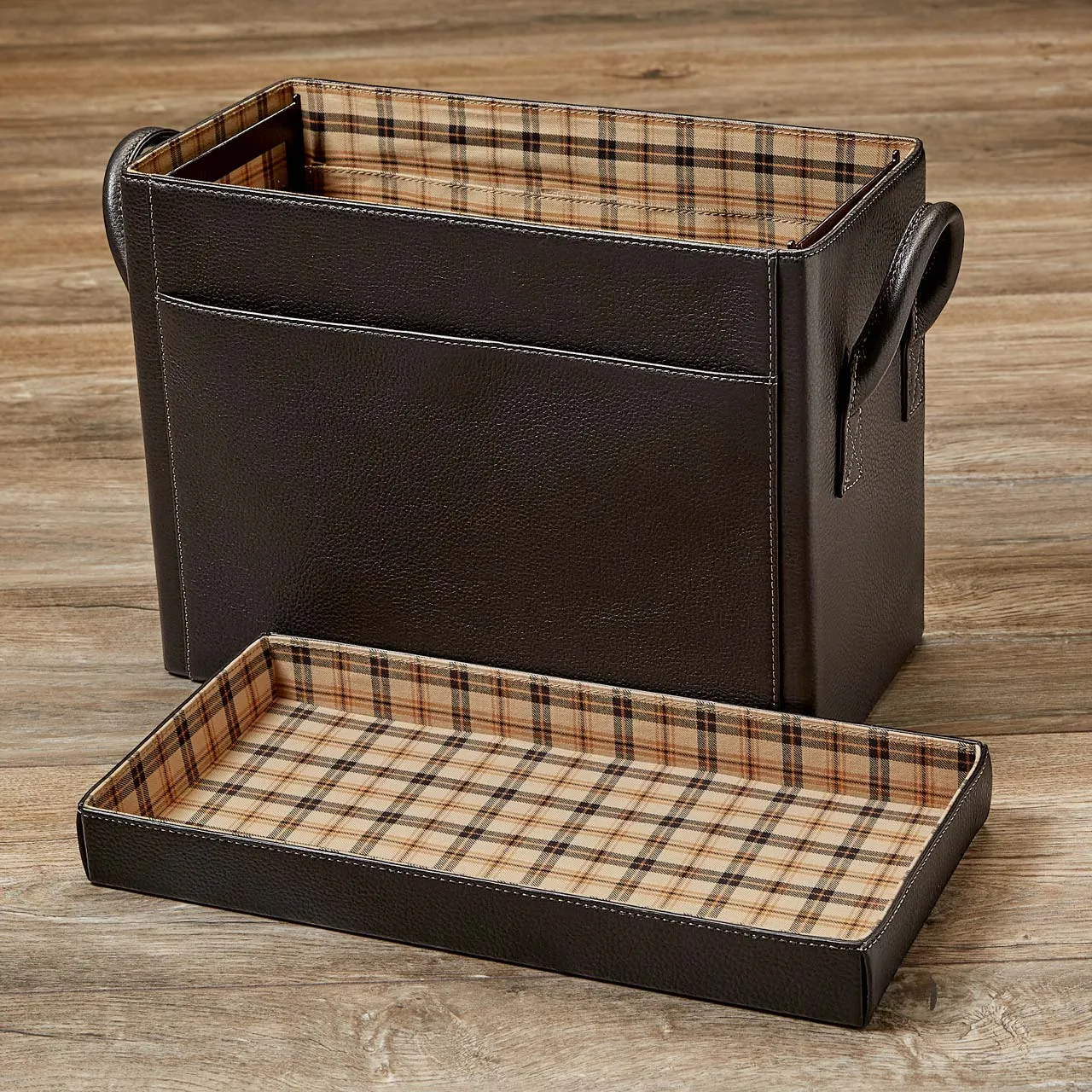 Bomber Jacket Desk File Holder with Lid