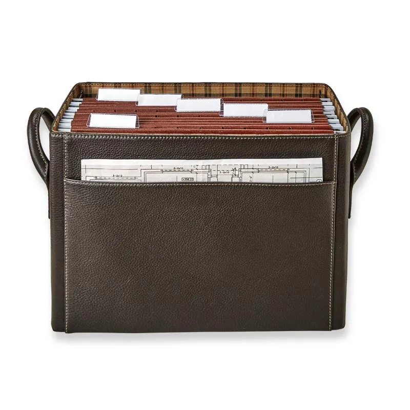 Bomber Jacket Desk File Holder with Lid