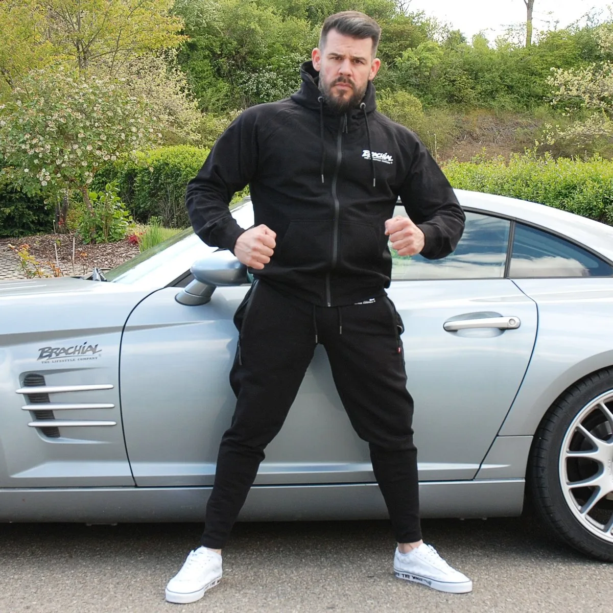 Brachial Jogging Pants Tapered - Black