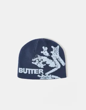Butter Goods Amphibian Skull Beanie - Navy