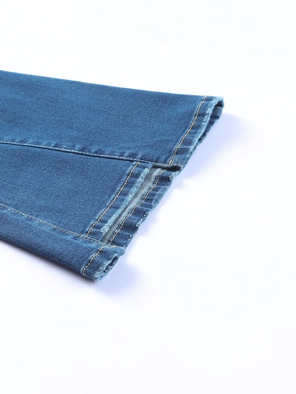 Button Fly Flare Jeans