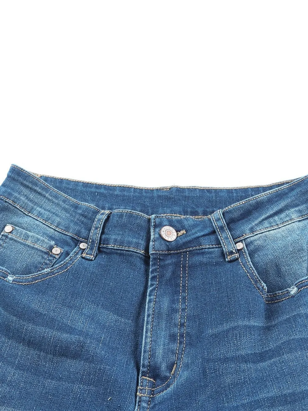Button Fly Flare Jeans