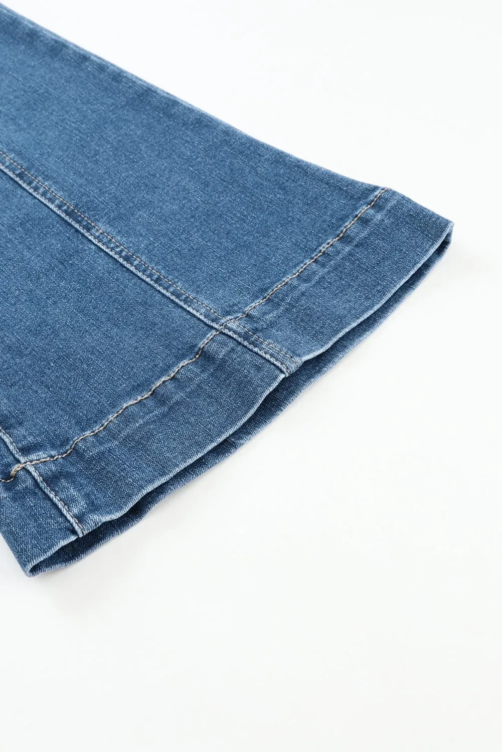 Button Fly Flare Jeans