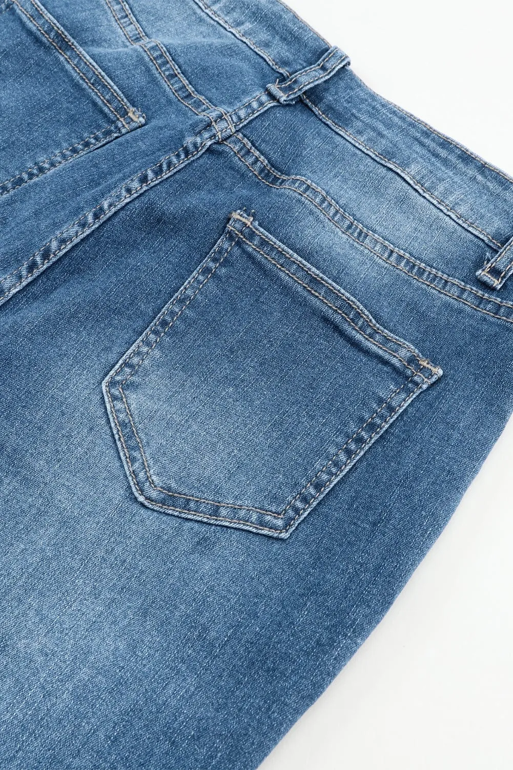 Button Fly Flare Jeans