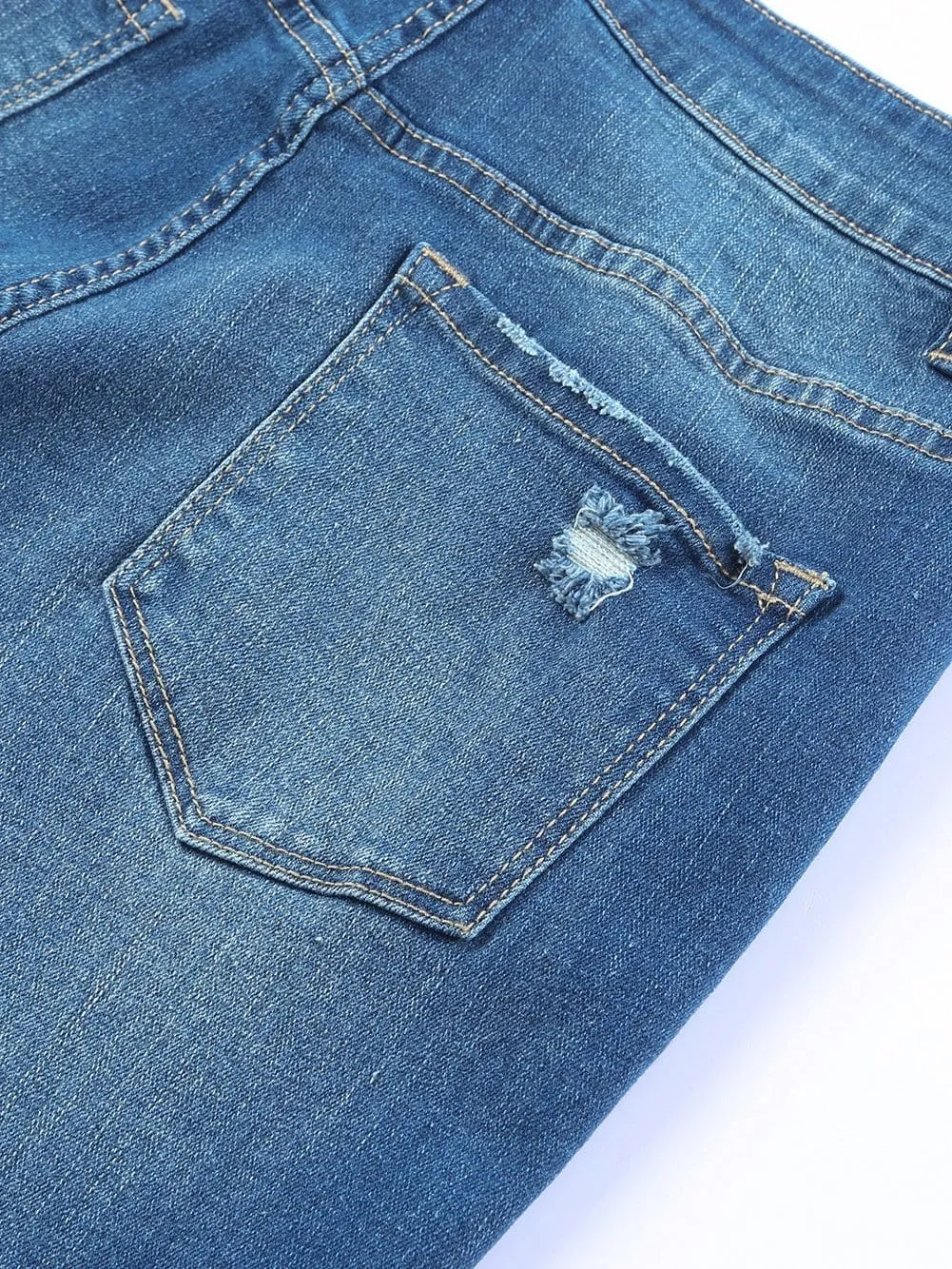 Button Fly Flare Jeans