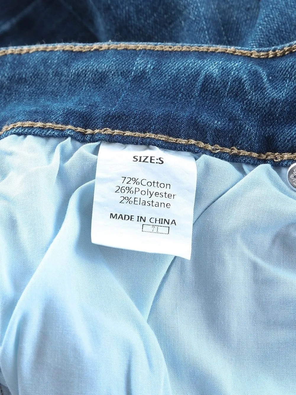 Button Fly Flare Jeans