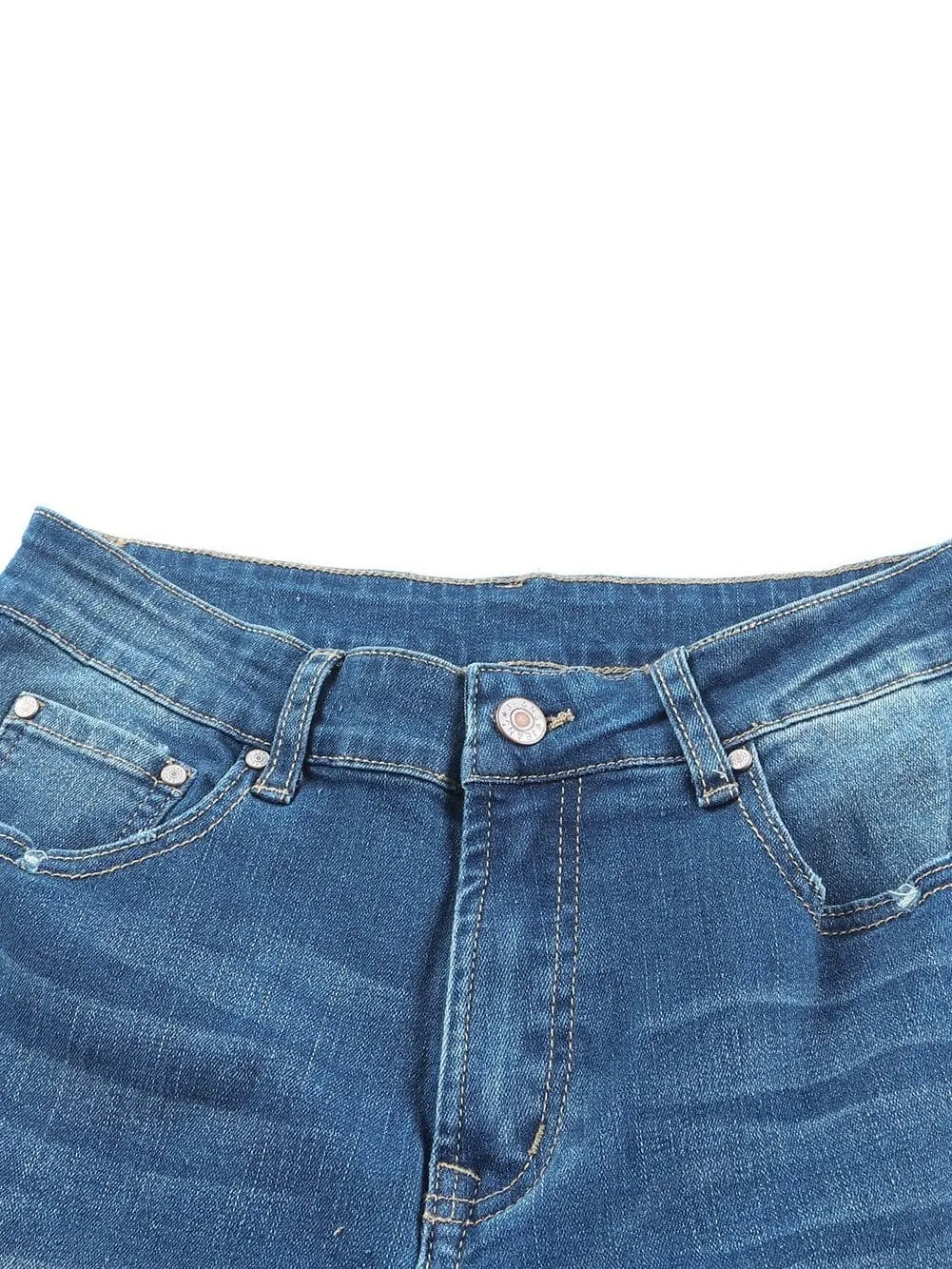 Button Fly Flare Jeans