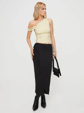 Callile Maxi Wrap Skirt Black
