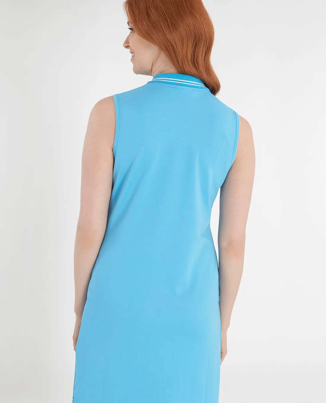 CALVIN KLEIN St Regis Sleeveless Dress 784 Heritage Blue