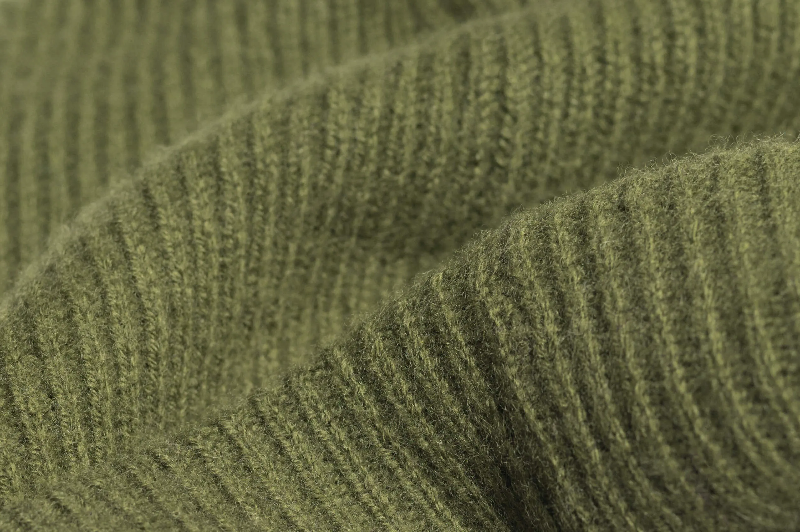 Cashmere Wool Beanie - Moss