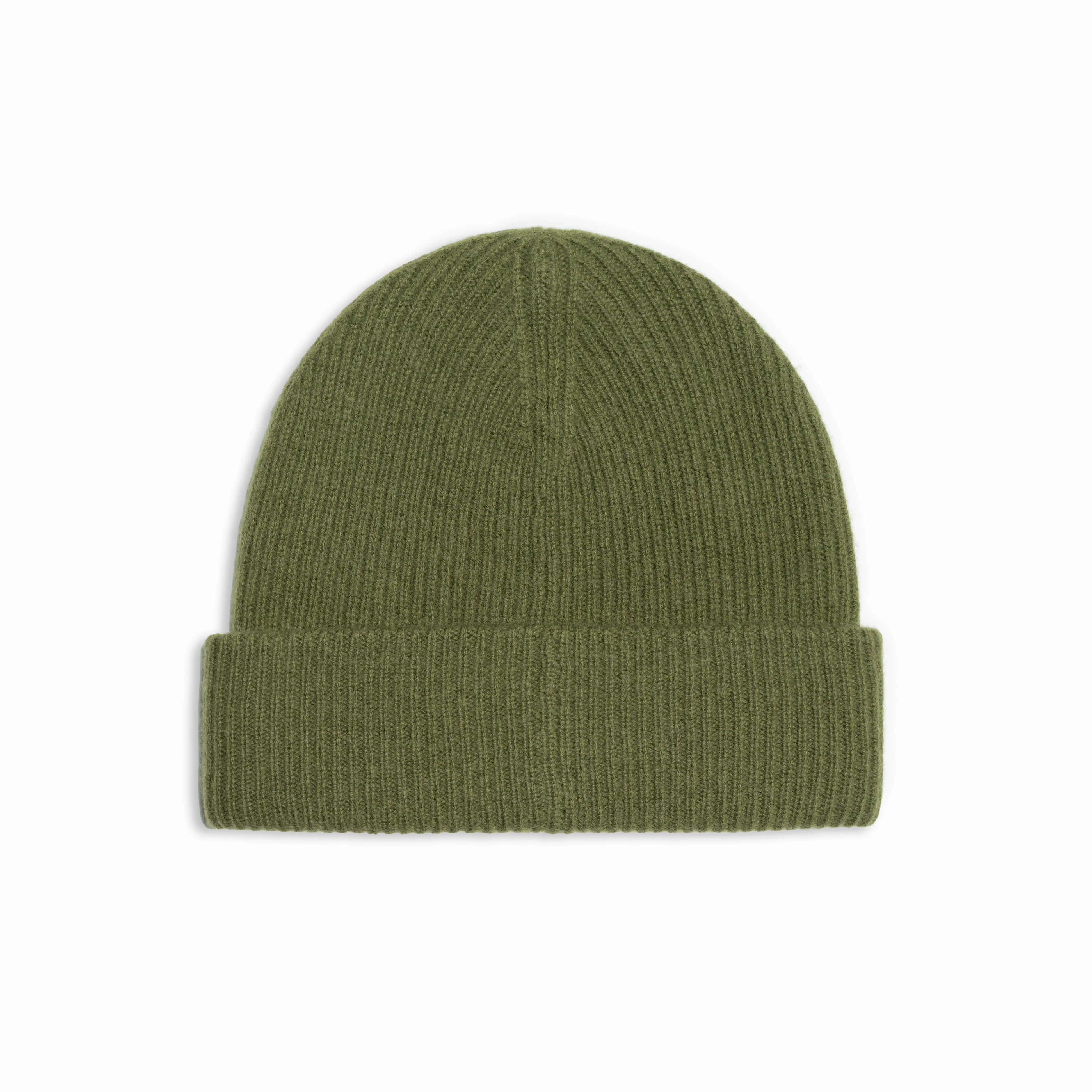 Cashmere Wool Beanie - Moss