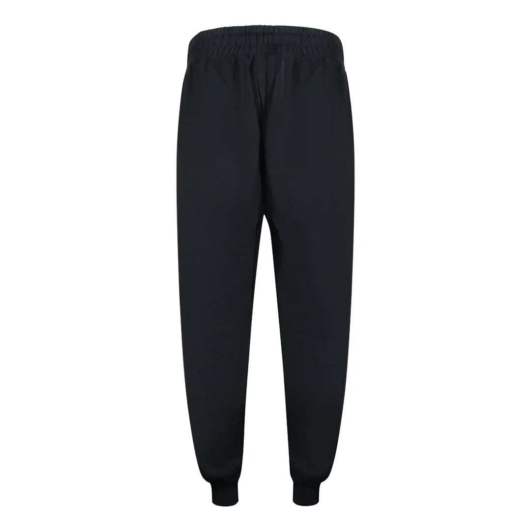 Cavalli Class Bold Red Logo Black Sweatpants