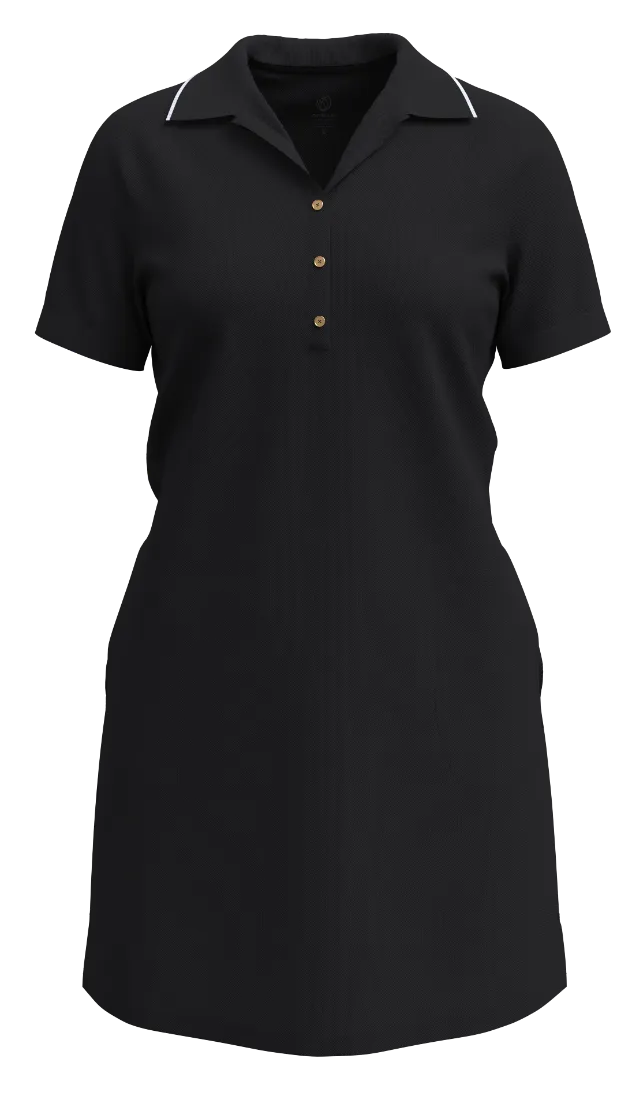 Classic Polo Dress - BLACK NIGHT