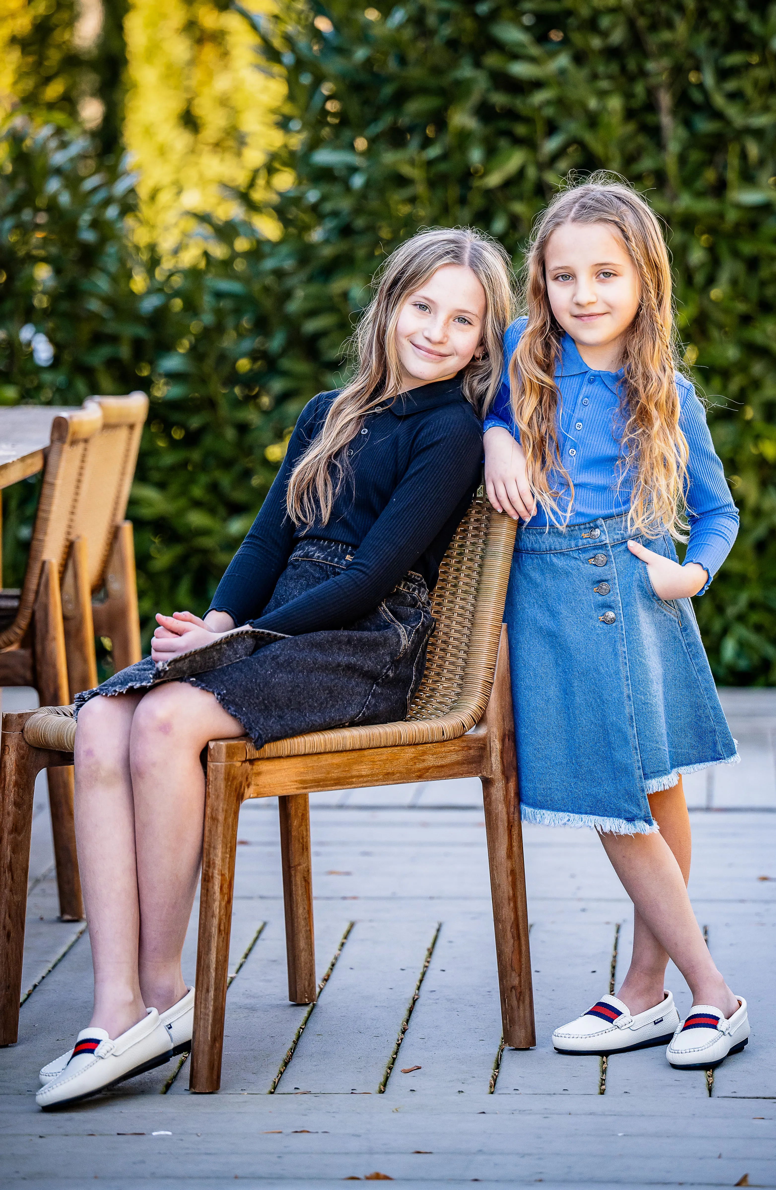Coco Blanc Blue Denim Button Skirt