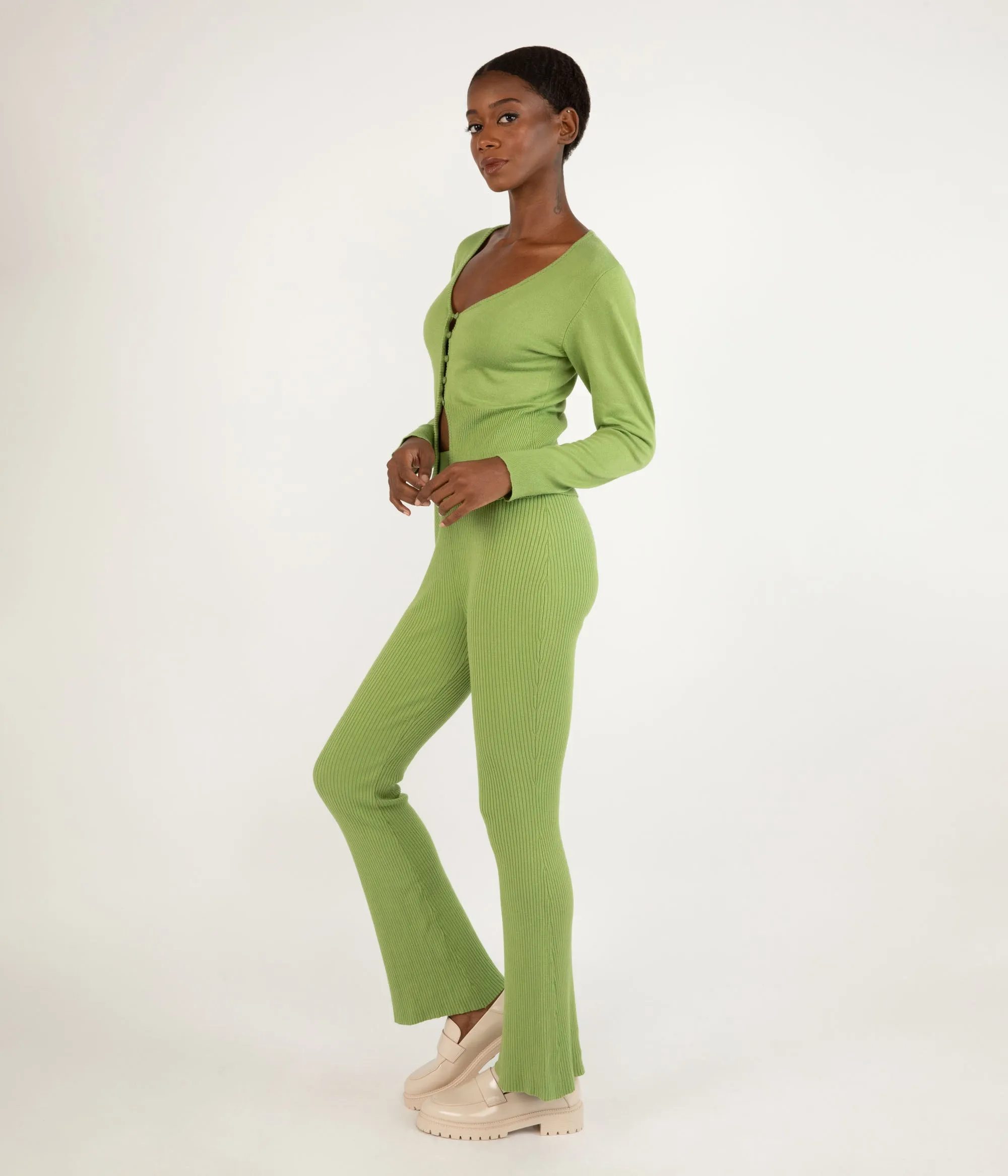 COLETTE Women's Bamboo Ribbed Pants