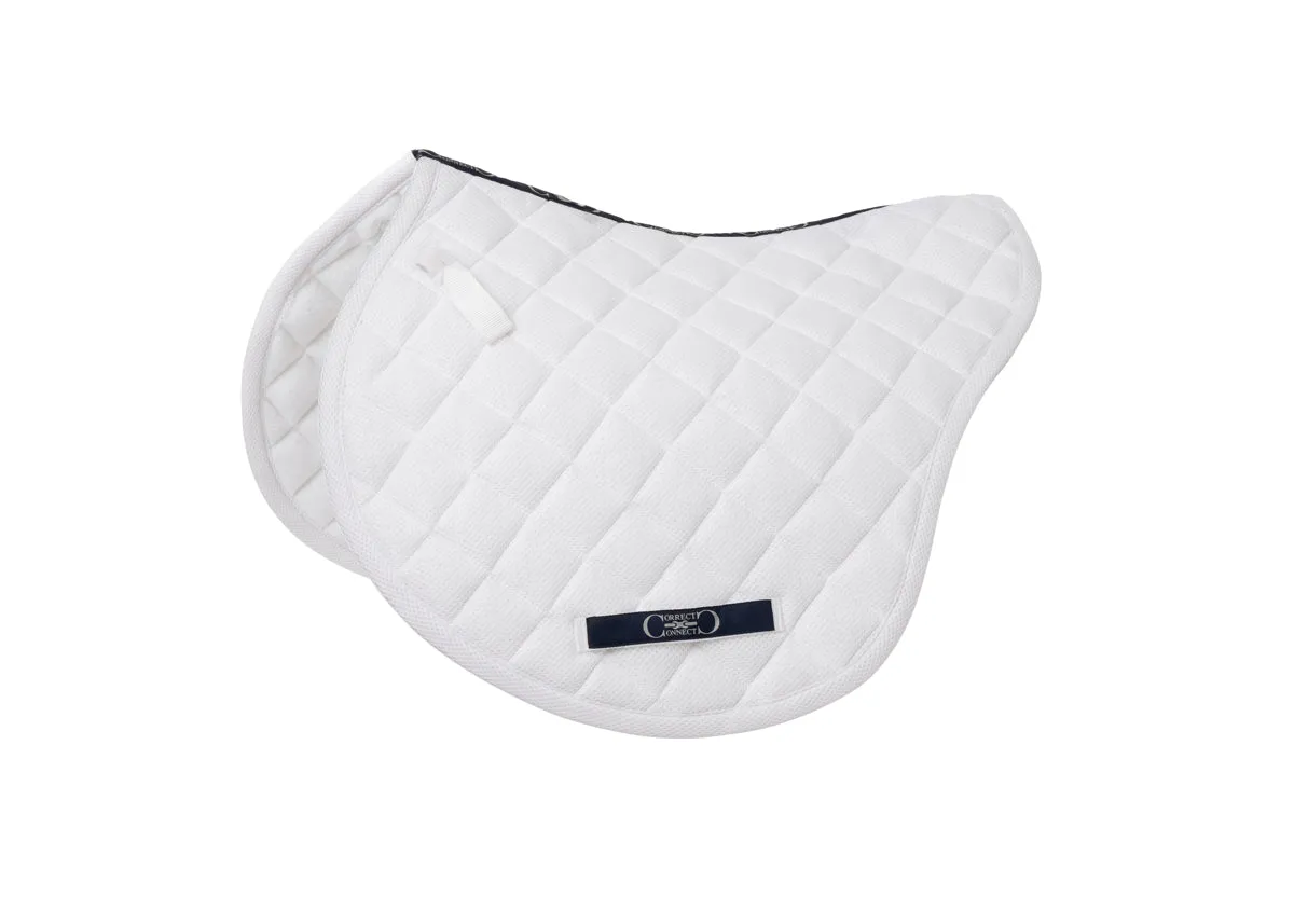 Contour Jump Mesh Saddle Pad with Quick Dry Cotton Lining in Navy, White or Black