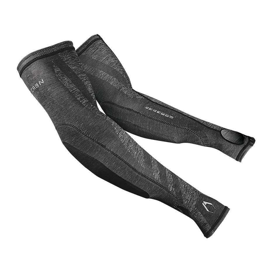 CRBN Carbon Paintball SC Elbow Sleeves Pads - Grey Heather